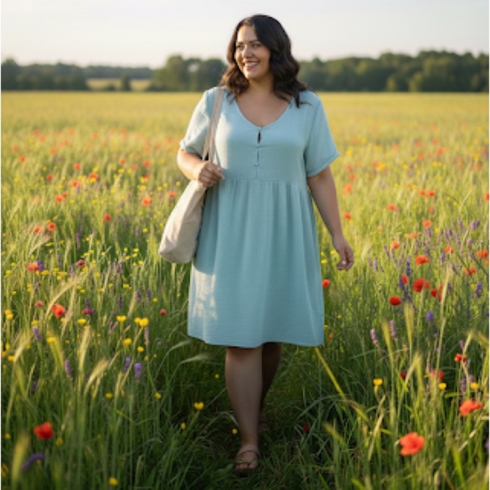 Cotton On Curve Summer Tiered Mini Dress